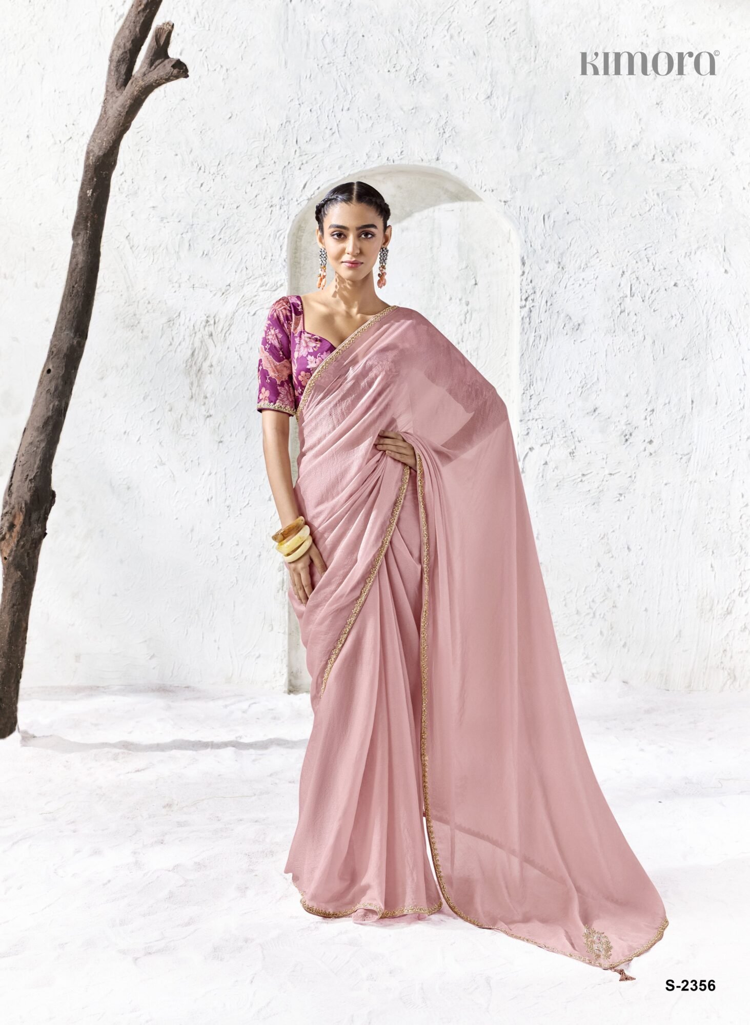 Luxe Ombre Silk Designer Saree - Image 5
